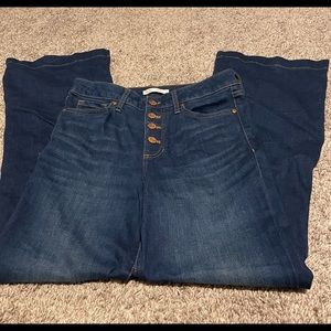 Lauren Conrad super high rise flare jeans